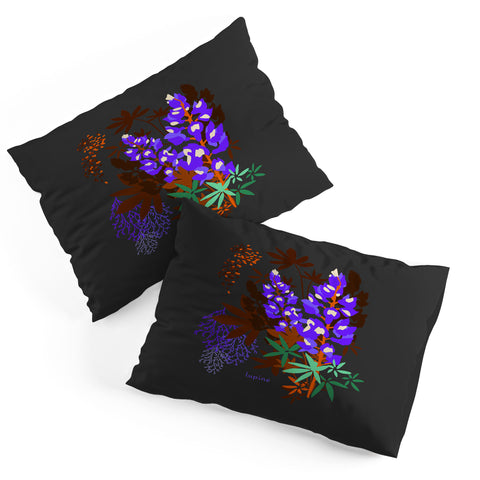 Holli Zollinger DESERT BOTANICAL LUPINE Pillow Shams