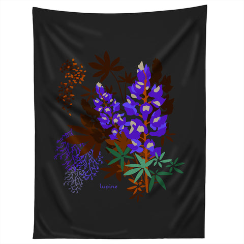 Holli Zollinger DESERT BOTANICAL LUPINE Tapestry