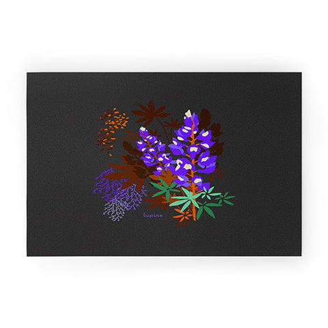 Holli Zollinger DESERT BOTANICAL LUPINE Welcome Mat