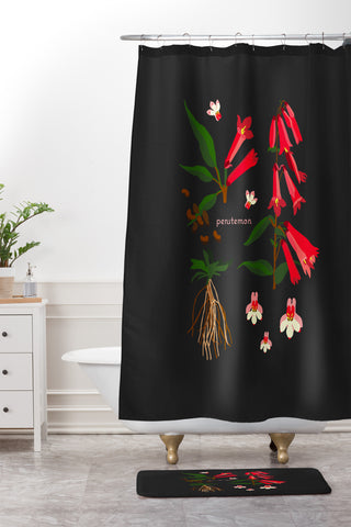 Holli Zollinger DESERT BOTANICAL PENSTEMON Shower Curtain And Mat