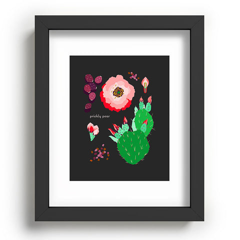 Holli Zollinger DESERT BOTANICAL PRICKLY PEAR Recessed Framing Rectangle