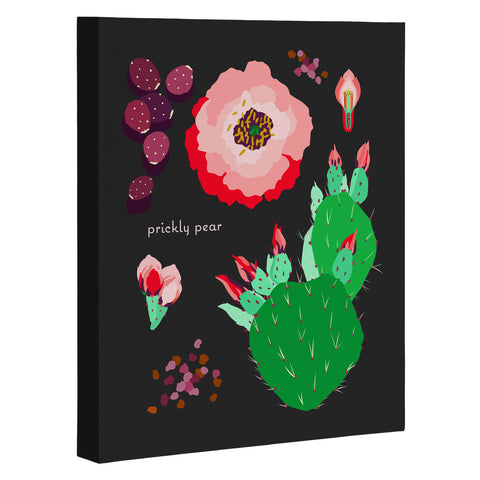 Holli Zollinger DESERT BOTANICAL PRICKLY PEAR Art Canvas