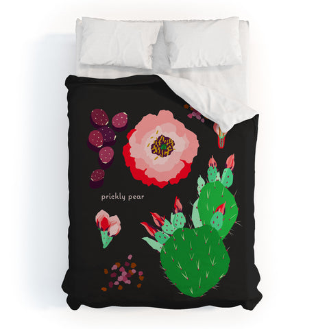 Holli Zollinger DESERT BOTANICAL PRICKLY PEAR Duvet Cover