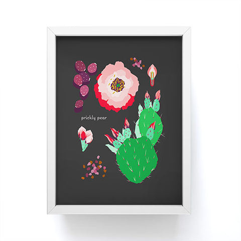 Holli Zollinger DESERT BOTANICAL PRICKLY PEAR Framed Mini Art Print