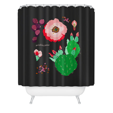 Holli Zollinger DESERT BOTANICAL PRICKLY PEAR Shower Curtain