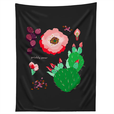Holli Zollinger DESERT BOTANICAL PRICKLY PEAR Tapestry