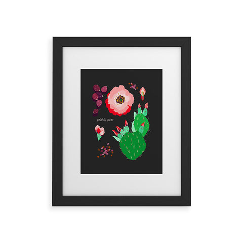 Holli Zollinger DESERT BOTANICAL PRICKLY PEAR Framed Art Print