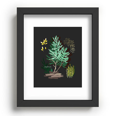 Holli Zollinger DESERT BOTANICAL SAGEBRUSH Recessed Framing Rectangle