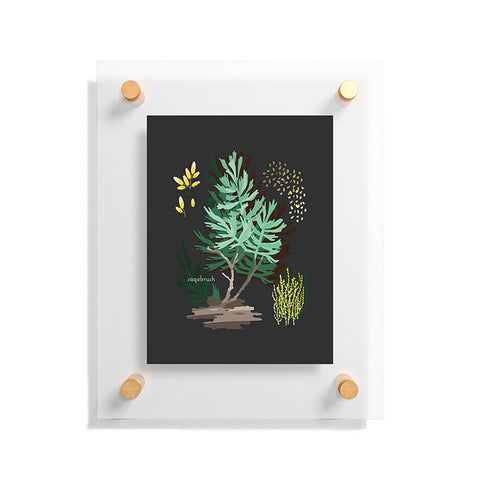 Holli Zollinger DESERT BOTANICAL SAGEBRUSH Floating Acrylic Print