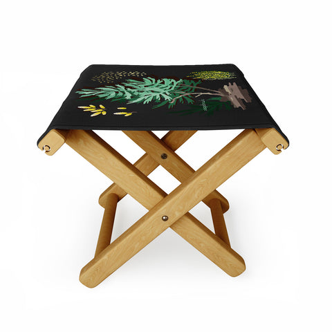 Holli Zollinger DESERT BOTANICAL SAGEBRUSH Folding Stool