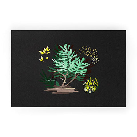 Holli Zollinger DESERT BOTANICAL SAGEBRUSH Welcome Mat