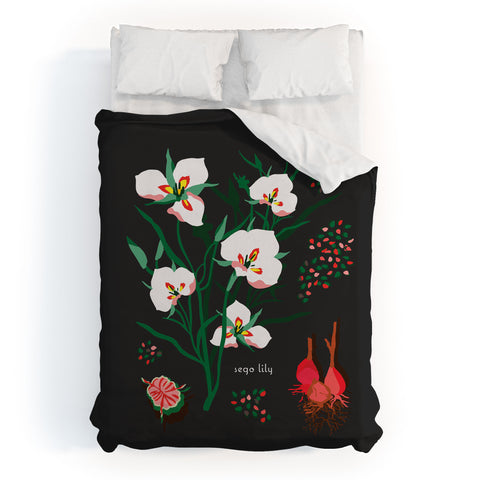 Holli Zollinger DESERT BOTANICAL SEGO LILY Duvet Cover
