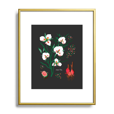 Holli Zollinger DESERT BOTANICAL SEGO LILY Metal Framed Art Print