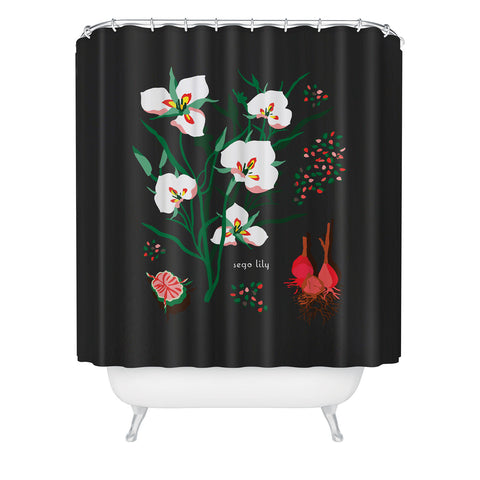 Holli Zollinger DESERT BOTANICAL SEGO LILY Shower Curtain