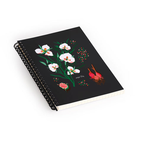 Holli Zollinger DESERT BOTANICAL SEGO LILY Spiral Notebook