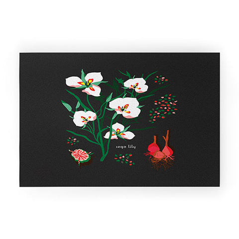 Holli Zollinger DESERT BOTANICAL SEGO LILY Welcome Mat