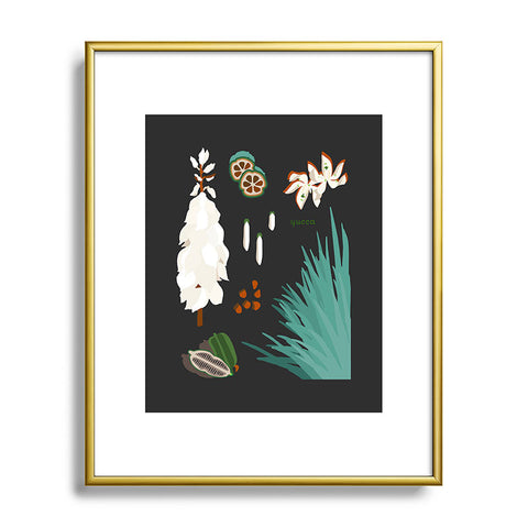 Holli Zollinger DESERT BOTANICAL YUCCA Metal Framed Art Print