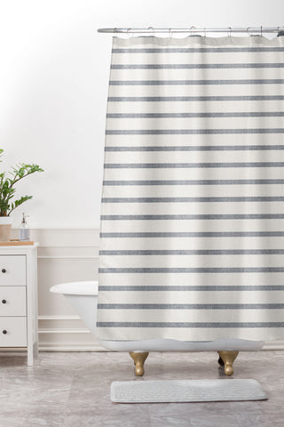 Holli Zollinger DHURBAN STRIPE Shower Curtain And Mat