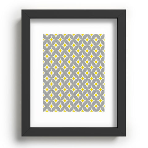 Holli Zollinger Diamond Circles Yellow Recessed Framing Rectangle