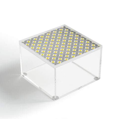Holli Zollinger Diamond Circles Yellow Acrylic Box