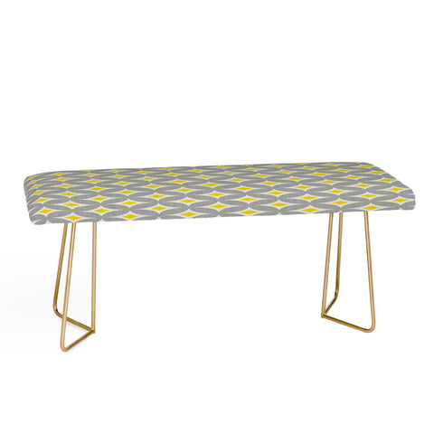 Holli Zollinger Diamond Circles Yellow Bench