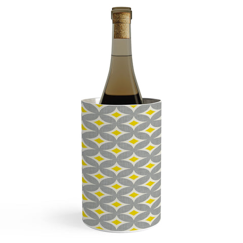 Holli Zollinger Diamond Circles Yellow Wine Chiller