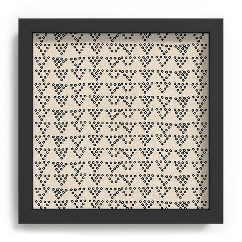 Holli Zollinger DIAMOND DOT LINEN Recessed Framing Square