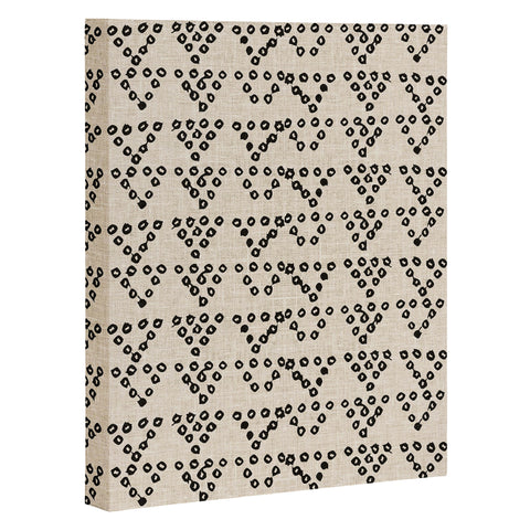Holli Zollinger DIAMOND DOT LINEN Art Canvas