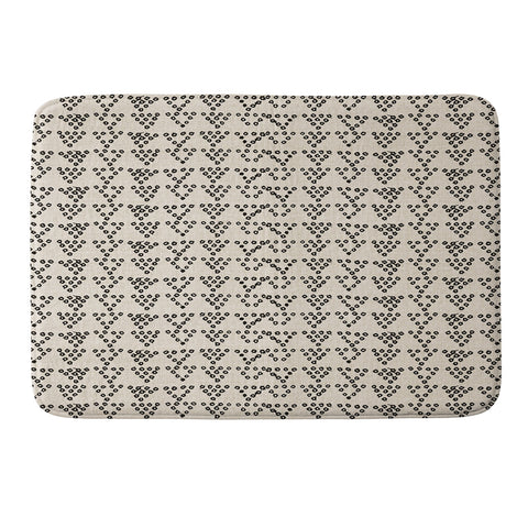 Holli Zollinger DIAMOND DOT LINEN Memory Foam Bath Mat