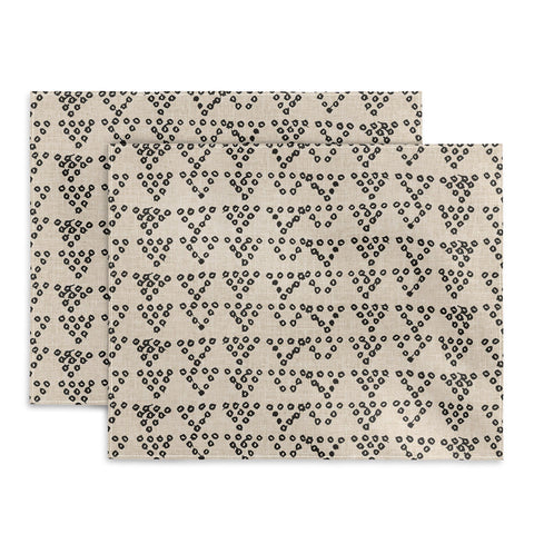 Holli Zollinger DIAMOND DOT LINEN Placemat