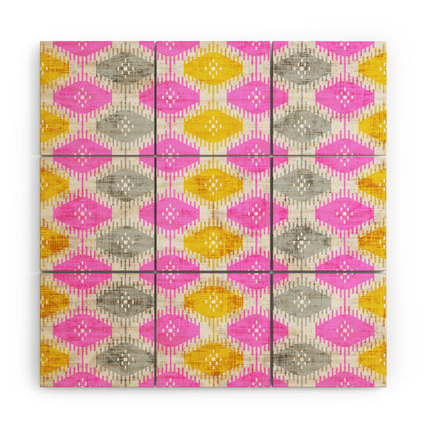 Holli Zollinger Diamond Ikat Wood Wall Mural