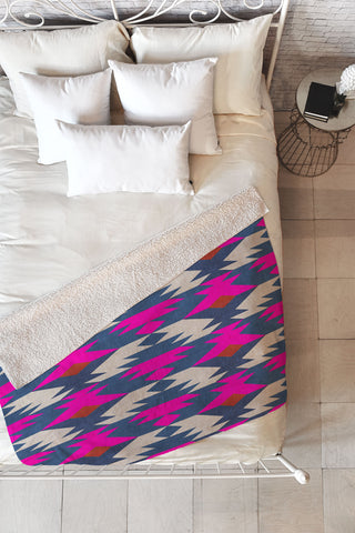 Holli Zollinger Diamond Kilim Fleece Throw Blanket