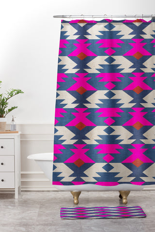 Holli Zollinger Diamond Kilim Shower Curtain And Mat