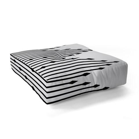 Holli Zollinger Diamond Lines Floor Pillow Square