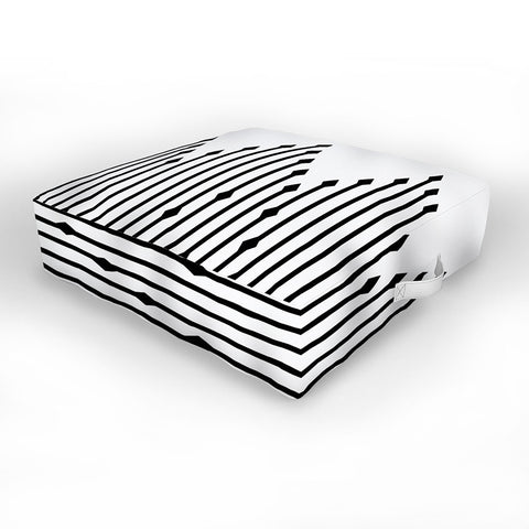 Holli Zollinger Diamond Lines Outdoor Floor Cushion