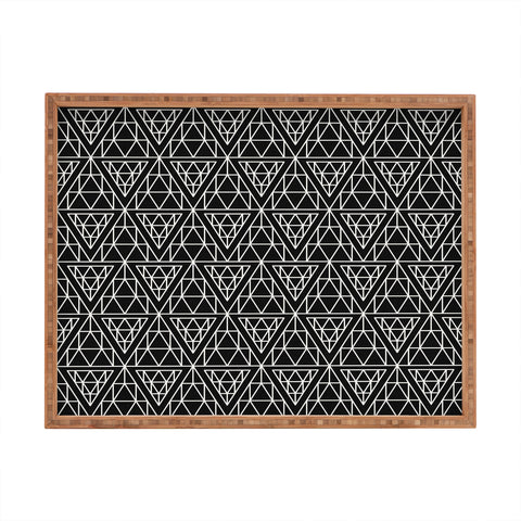 Holli Zollinger Diamond Lines Rectangular Tray