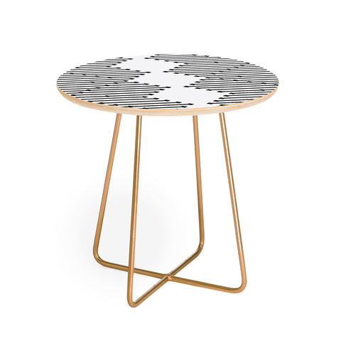 Holli Zollinger Diamond Lines Round Side Table
