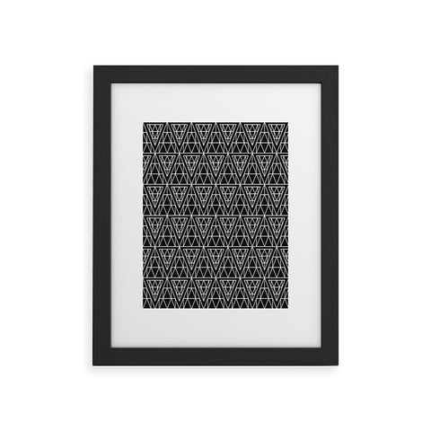 Holli Zollinger Diamond Lines Framed Art Print