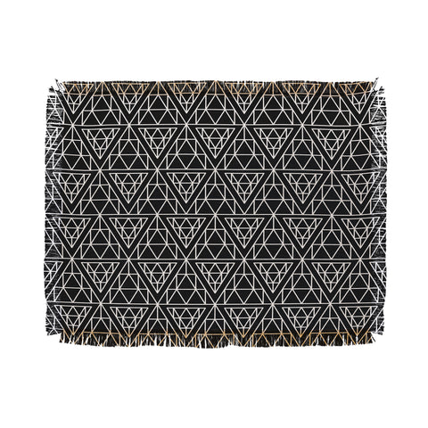 Holli Zollinger Diamond Lines Throw Blanket