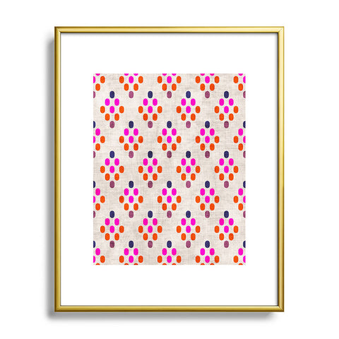 Holli Zollinger Diamond Weave Metal Framed Art Print