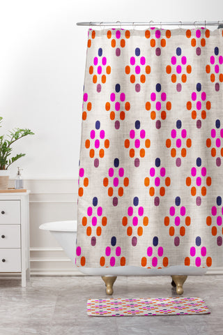 Holli Zollinger Diamond Weave Shower Curtain And Mat