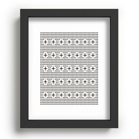 Holli Zollinger Dot And Plus Mudcloth Recessed Framing Rectangle