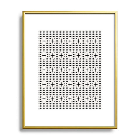 Holli Zollinger Dot And Plus Mudcloth Metal Framed Art Print