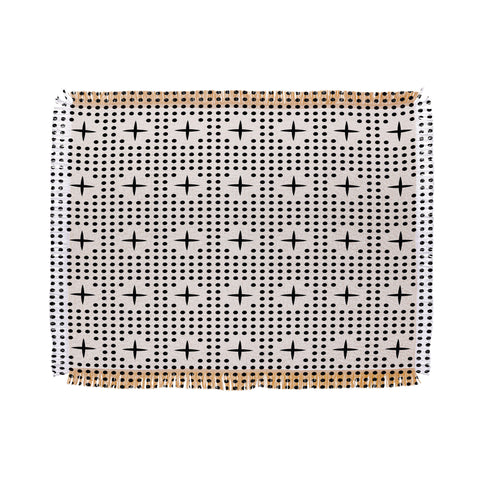 Holli Zollinger Dot And Plus Mudcloth Throw Blanket