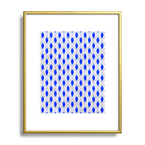 Holli Zollinger Dot Ikat Metal Framed Art Print