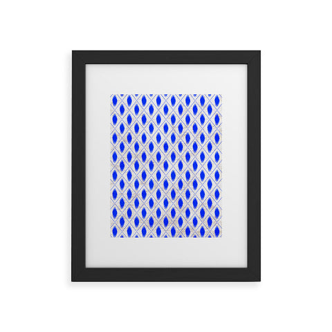 Holli Zollinger Dot Ikat Framed Art Print