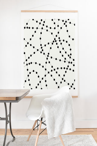 Holli Zollinger Dotted Black Line Art Print And Hanger