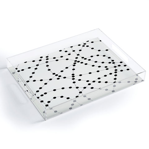 Holli Zollinger Dotted Black Line Acrylic Tray