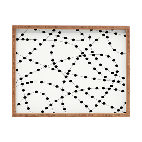 Holli Zollinger Dotted Black Line Rectangular Tray
