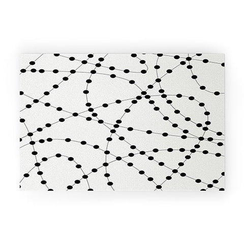 Holli Zollinger Dotted Black Line Welcome Mat